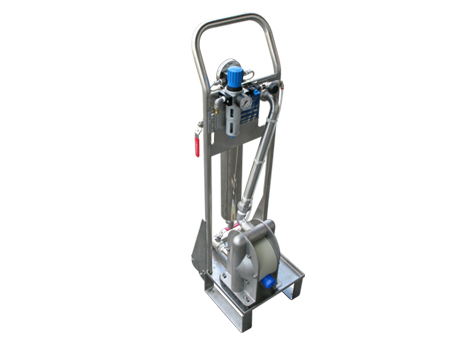Mobile filter unit with diaphragm pump